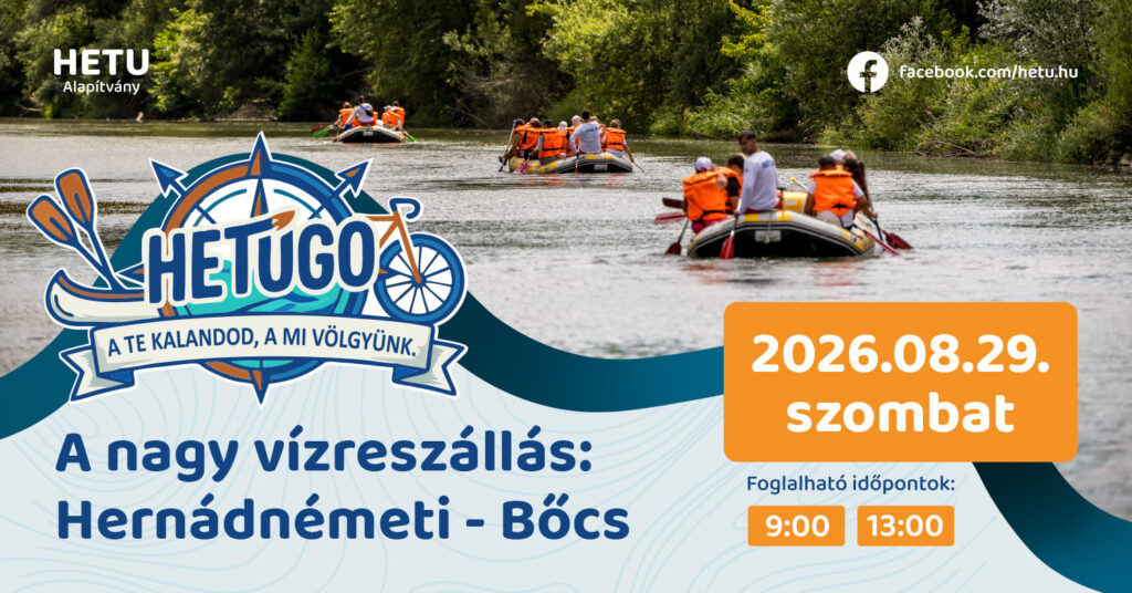 A Nagy Vízreszállás: Hernádnémeti – Bőcs – 2026.08.29.